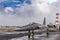 Republic of Korea fighter jet on tarmac at Pearl Harbor Aviation Museum, Oahu, Hawaii, USA