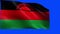 Republic of Malawi, Flag of Malawi - seamless LOOP