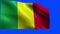 Republic of Mali, Flag of Mali - seamless LOOP