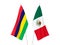 Republic of Mauritius and Mexico flags