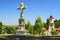 Republic of Moldova, Curchi Monastery, Stone Cross