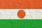 Republic of Niger flag waving