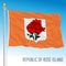 Republic of Rose Island flag, micronation, adriatic sea