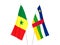 Republic of Senegal and Central African Republic flags