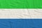 Republic of Sierra Leone flag waving