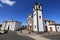 The Republic Square with the Sao Jorge church in Nordeste, Sao Miguel island, Azores