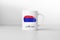 Republica Srpska flag on white coffee mug.