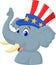 Republican Elephant Cartoon Character