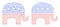 Republican Elephant Icons - Vector Polygonal Mesh