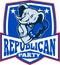 Republican Elephant Mascot Boxer Shield