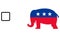 Republican elephant mascot voting