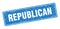 republican sign. republican grunge stamp.