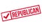 Republican stamp rubber grunge