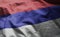 Republika Srpska Flag Rumpled Close Up
