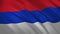 Republika Srpska - waving flag video background