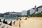 Repulse Bay, is a bay in the southern part of Hong Kong Island and nearly Kwun Yim Shrine is a Taoist shrine .