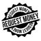 Request Money rubber stamp