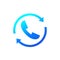 request phone call, callback icon on white