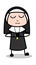 Requesting - Cartoon Nun Lady Vector Illustration