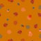 Rerto Ladybugs with polka dots and stripe line seamless pattern