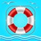 Rescue circle for help in water