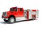 Rescue Fire Pumper Truck 3D rendering on white background