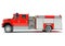 Rescue Fire Pumper Truck 3D rendering on white background