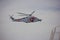 Rescue Helicopter Airlifting Passenger From Cruise Ship