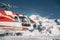 Rescue helicopter at La Plagne ski resort