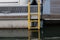 Rescue ladder on a pontoon