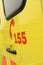 Rescue team\'s telephone number yellow ambulance car