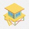 Rescue tower isometric icon