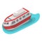 Rescue water boat icon, isometric style