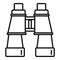 Rescuer binoculars icon outline vector. Lifeguard survival