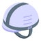 Rescuer helmet icon, isometric style