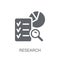 Research icon. Trendy Research logo concept on white background