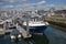 Research vessel MBA Sepia berthed in Plymouth, Devon, UK