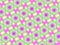 Reseda green kaleidoscopic background with stacks of stars purple and pink