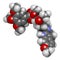 Reserpine alkaloid molecule. Isolated from Rauwolfia serpentina (Indian snakeroot). 3D rendering. Atoms are represented as spheres