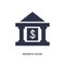 reserve bank icon on white background. Simple element illustration from buildings concept