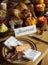 Reserved Sign Roasted Turkey Thanksgiving Table Setting Concept