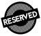 Reserved typographic stamp