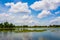 A reservoir  with an  afternoon  atmosphere.