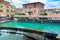 A reservoir in the Clitunno river in Bevagna, italy