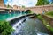 A reservoir in the Clitunno river in Bevagna, italy