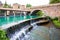 A reservoir in the Clitunno river in Bevagna, italy