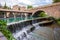 A reservoir in the Clitunno river in Bevagna, italy