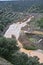 Reservoir JÃ¡ndula, expelling water after several months of rain