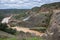 Reservoir JÃ¡ndula, expelling water after several months of rain