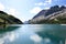 Reservoir Lago di Fedaia in the Italian Dolomites